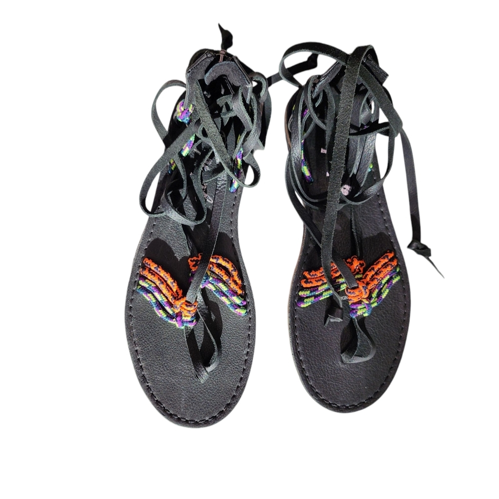 Free People La Jolla Strappy Paracord Lace-up Grecian Sandals Sz 39 NWT
